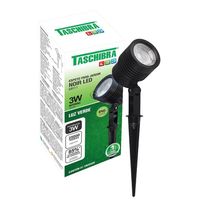 Espeto Led Para Jardim Taschibra Noir Mr11 3w Preto Bivolt Verde