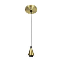 Conjunto Para Pendente Kit Base + Soquete E27 Bivolt Ouro