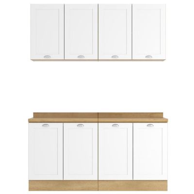 Armário De Cozinha Completo Ditália Denver 4 Pcs Rv/br D7