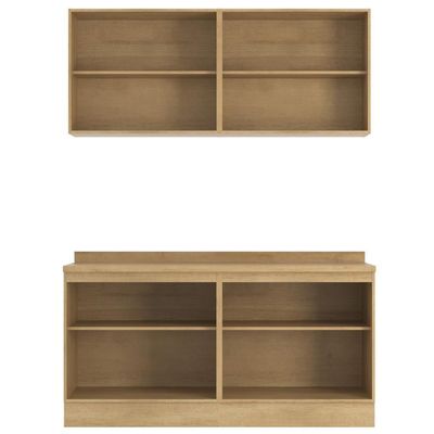 Armário De Cozinha Completo Ditália Denver 4 Pcs Rv/br D7