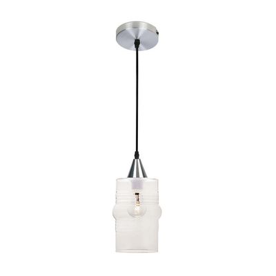 Lustre Pendente Taschibra Ali Liso E27 Transparente Bivolt Prata