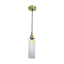 Lustre Pendente Taschibra Anne Rigato E27 Transparente Bivolt Ouro
