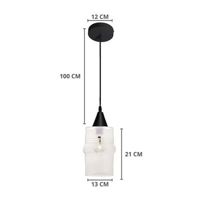 Lustre Pendente Taschibra Ali Liso E27 Transparente Bivolt Ouro