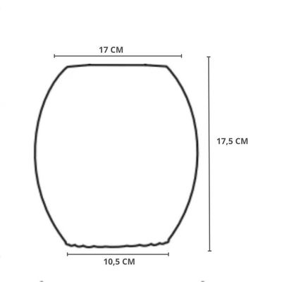 Lustre Pendente Taschibra Badih P Canelado E27 Transparente Bivolt Ouro