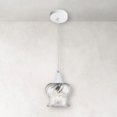 Lustre Pendente Taschibra Aisha Rigato E27 Transparente Bivolt Branco
