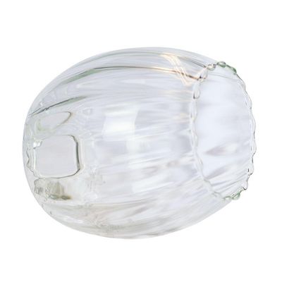 Lustre Pendente Taschibra Badih P Canelado E27 Transparente Bivolt Ouro
