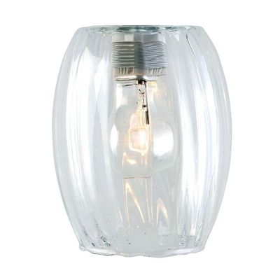 Lustre Pendente Taschibra Badih P Canelado E27 Transparente Bivolt Ouro