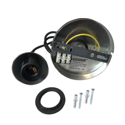 Lustre Pendente Taschibra Badih P Canelado E27 Transparente Bivolt Ouro