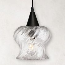 Lustre Pendente Taschibra Aisha Rigato E27 Transparente Bivolt Preto