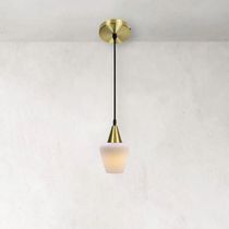 Lustre Pendente Taschibra Monalisa Pp Branco Leitoso E27 Bivolt Ouro