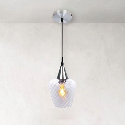 Lustre Pendente Taschibra Monalisa Transparente E27 Bivolt Prata