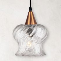 Lustre Pendente Taschibra Aisha Rigato E27 Transparente Bivolt Cobre