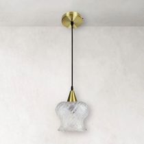 Lustre Pendente Taschibra Aisha Boreal E27 Transparente Bivolt Ouro