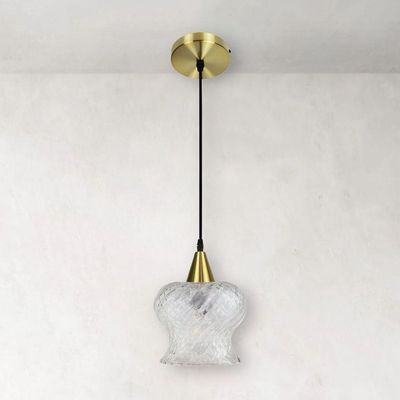 Lustre Pendente Taschibra Aisha Boreal E27 Transparente Bivolt Ouro