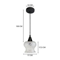 Lustre Pendente Taschibra Aisha Boreal E27 Transparente Bivolt Ouro