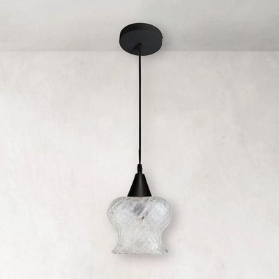 Lustre Pendente Taschibra Aisha Boreal E27 Transparente Bivolt Preto