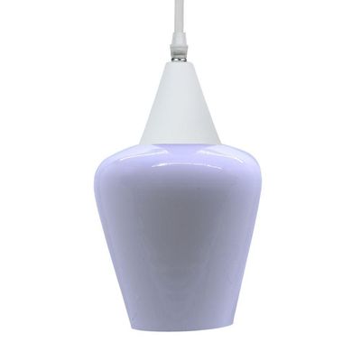 Lustre Pendente Taschibra Monalisa Branco Leitoso E27 Bivolt Branco