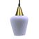 Lustre Pendente Taschibra Monalisa Branco Leitoso E27 Bivolt Ouro
