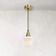 Lustre Pendente Taschibra Monalisa Branco Leitoso E27 Bivolt Ouro