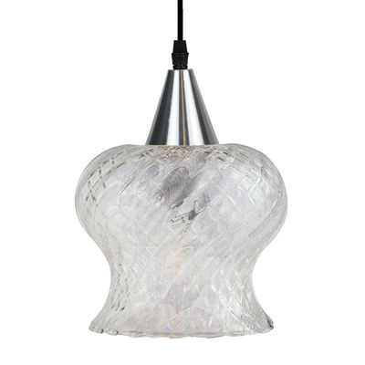 Lustre Pendente Taschibra Aisha Boreal E27 Transparente Bivolt Prata