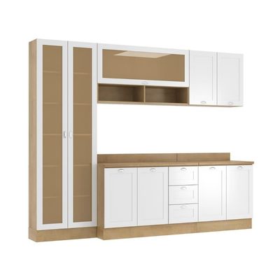 Armário De Cozinha Completo Ditália Denver 5 Pc Rv/br D10