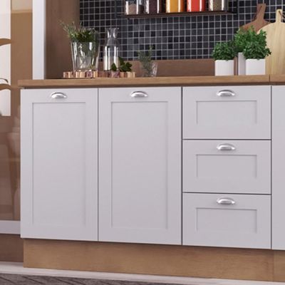 Armário De Cozinha Completo Ditália Denver 5 Pc Rv/br D10