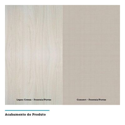 Armário Para Cozinha 60cm 2 Portas Legno Crema C/Connect