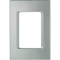 Placa 3 Postos 4x2 Tramontina Izyflat Prata Alumínio Tramontina