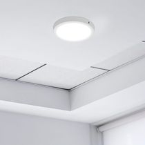 Painel Com Placa De Led Taschibra 18w Lys Redondo Sobrepor Bivolt 6500k Luz Fria