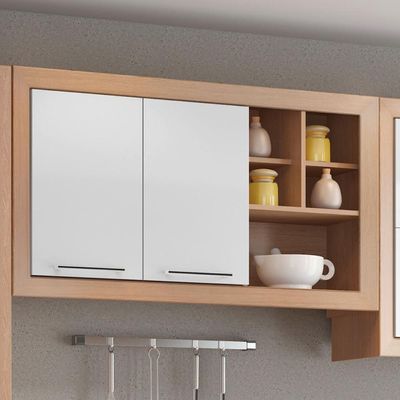 Armário De Cozinha Ditália Aspen 5 Peças Carvalho/branco A10