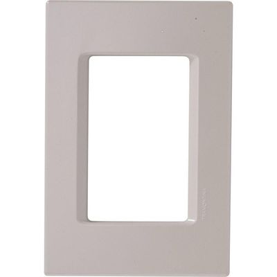 Placa 3 Postos 4x2 Tramontina Izyflat Branco Pérola Tramontina