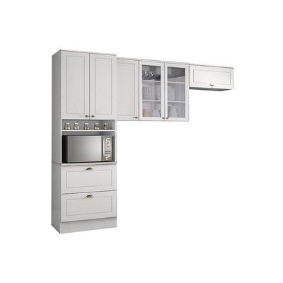 Cozinha Modulada Henn Americana 3 Peças (2 Armários + 1 Paneleiro) Cpt05 Branco