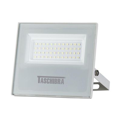 Refletor Taschibra Led Tr Slim 50W Luz Branco Quente 3000K Branco Bivolt Bivolt