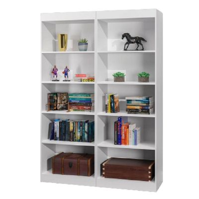 Estante Livreiro Multiuso 8 Prateleiras 1,71m Office Branco J&amp;a Branco Nature