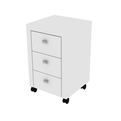Gaveteiro Com Rodízios Multimóveis Vcr25018 Branco Branco