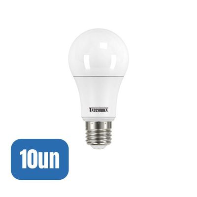 10 Lâmpadas Led Tkl 60 9w - Taschibra 6500k (branca)