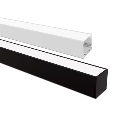 Perfil De Sobrepor Taschibra Para Fita De Led Zenith 50 Com 3 Metros Preto
