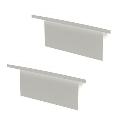 Perfil De Sobrepor Taschibra Para Fita De Led Zenith 5x2 Com 3 Metros Branco
