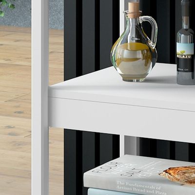 Gabinete Banheiro Ditália 2 Gavetas Ba-135 Cor:branco Branco