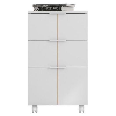 Kit Escritório Conjunto 4 Peças Cubic Branco Caemmun
