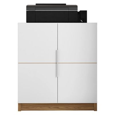Kit Escritório Conjunto 4 Peças Cubic Branco Caemmun