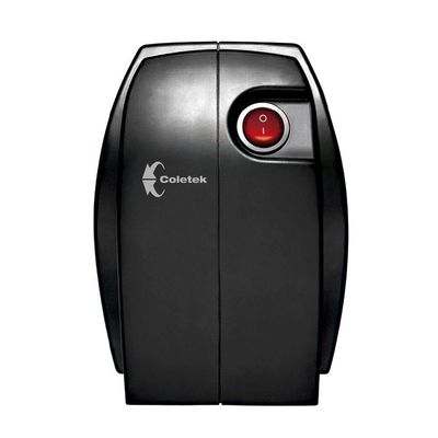 Estabilizador 500va Coletek, Entrada Bivolt Manual, Saída 115v, 4 Tomadas, Preto - Es-500va