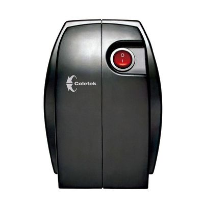 Estabilizador 300va Coletek, Entrada Bivolt Manual, Saída 115v, 4 Tomadas, Preto Es-300va