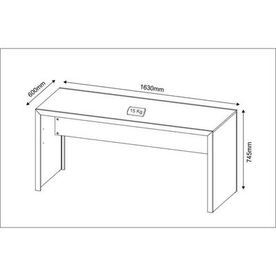 Escrivaninha/Mesa Escritório Multimóveis Vcr25019 Amêndoa