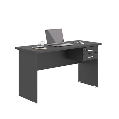 Escrivaninha Com Gavetas 1.20 Plate Preto Onix