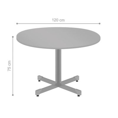 Mesa De Reunião 1.2 Red Cinza