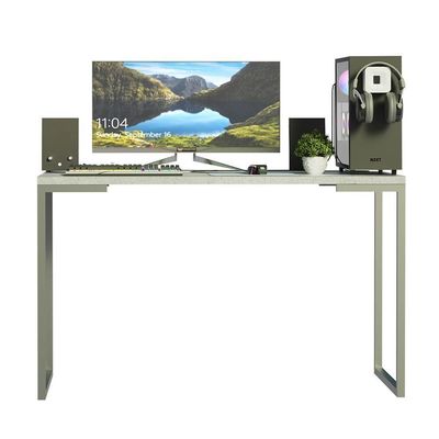Mesa De Escritório Industrial Cinza 120cm Mood Madesa Mood