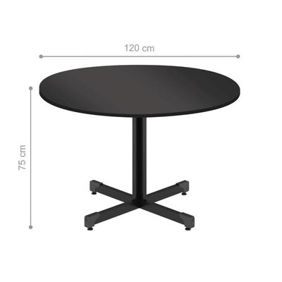 Mesa De Reunião 1.2 Red Preto Onix