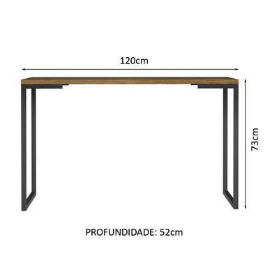 Kit Escritório+Mesa+Gaveteiro Madesa Rustic/branco