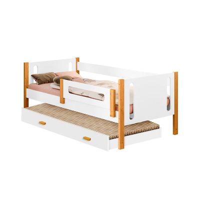 Cama Infantil Com Cama Auxiliar E Acompanha Colchoes Branco